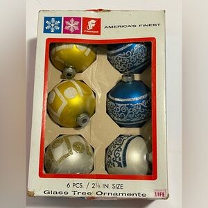 Franke America’s Finest Vintage Christmas Tree Ornaments Excellent Condition
